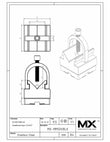 MaxxMacro (System 3R) 54  Vblock WEDM V-block Holder print