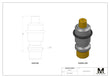 Maxx-ER (Erowa) 010755 Stainless Manual Spigot Inox with Flushing Through 5