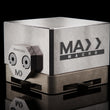 MaxxMacro Portaelectrodos en blanco de acero inoxidable 54