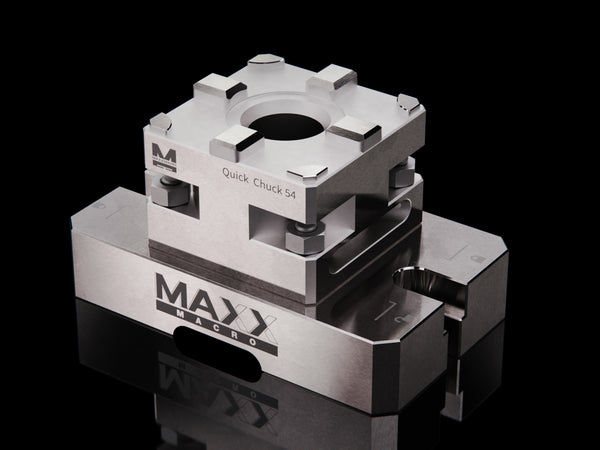 MaxxMacro 54 QuickChuck manual con placa de montaje