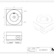 MaxxMacro (System 3R) Circle Holder Stainless 1.25 Dia Round Stock print