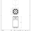 MaxxMacro (System 3R) 54 Manual Chuck Vertical Extension 6" 4