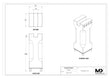 Maxx-ER (Erowa) Electrode Holder Aluminum 4" Tall Slotted U15 4