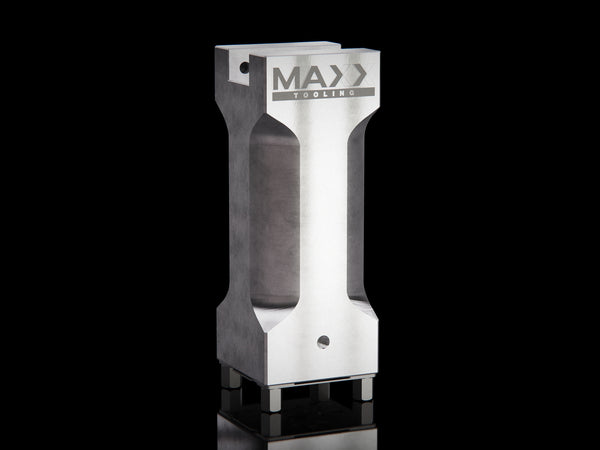 Maxx-ER (Erowa) Electrode Holder Aluminum 4" Tall Slotted U20 1