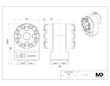 MaxxMacro (D/C) 54 Twin Chuck 90 Degree Manual Adapter