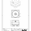 MaxxMacro 54 Portacírculos redondo de acero inoxidable de 0,375 de diámetro