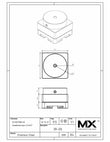 MaxxMacro (D/C) Circle Holder Stainless 6mm Dia Round Stock Holder