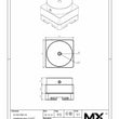 MaxxMacro 54 Portacírculos redondos de acero inoxidable de 0,250 de diámetro