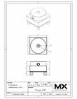 Maxx-ER (Erowa) Circle Holder Stainless 10mm Dia Round Stock Holder print