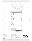 Maxx-ER (Erowa) 100 Flat Holder 150X92 Aluminum Uniplate print