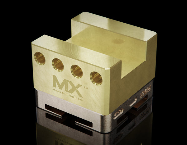MaxxMacro (System 3R) Brass Slotted Electrode Holder U25 left