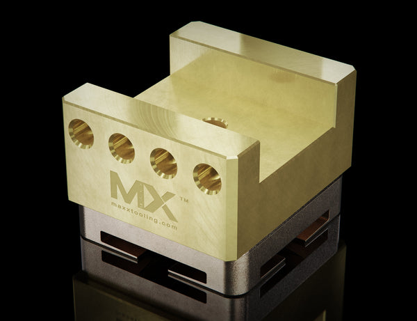 MaxxMacro (System 3R) Brass Slotted Electrode Holder U35 left