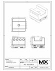 MaxxMacro (System 3R) Macro Aluminum U30 Slotted Electrode Holder print