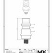 Maxx-ER (Erowa) Spigot ER-010742 Manual Chucking Spigot F/M Production print