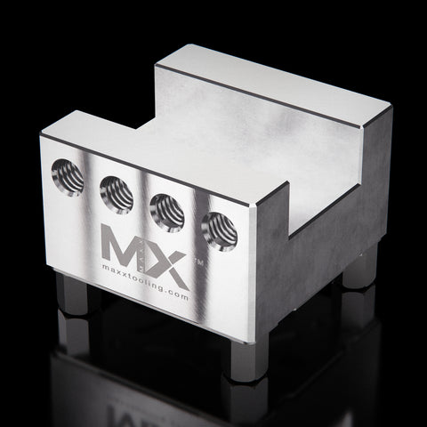 Maxx-ER (Erowa) Electrode Holder Aluminum Slotted U25 front