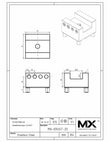 Maxx-ER (Erowa) Electrode Holder Stainless Slotted  U25 print
