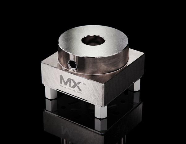 Maxx-ER (Erowa) Circle Holder Stainless 15mm Dia Round Stock Holder front