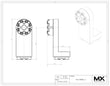 MaxxMacro 70 Rendimiento 6" mandril Adaptador de 90 grados