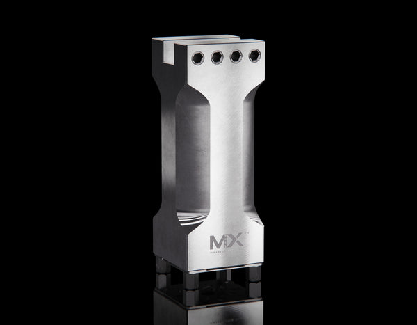Maxx-ER (Erowa) Electrode Holder Aluminum 4" Tall Slotted U15 Front
