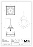 Maxxmacro -Sonde -Zentriersensor Stationäre 3 mm Tipp