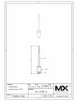 MaxxMacro & Maxx-ER Spring Loaded Probe Replacement Tip 3mm print